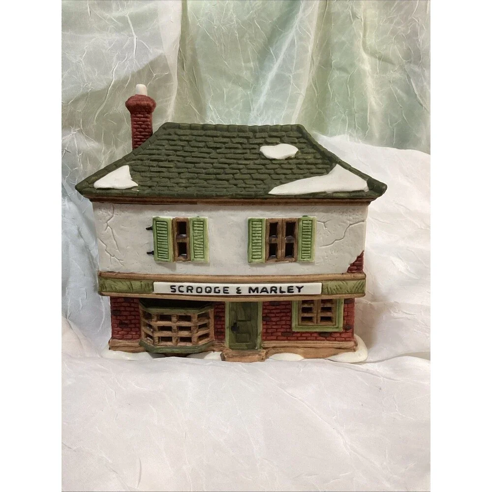 Dept. 56 Dickens Village A Christmas Carol Scrooge & Marley Counting House 1986
